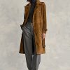 Kahverengi Kadın Ralph Lauren Süet Montlar Kahverengi Kadın Ralph Lauren Süet Montlar