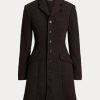 Kahverengi Kadın Ralph Lauren Tweed Fit-and-Flare Montlar