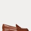 Kahverengi Kadın Ralph Lauren Wynnie Cilalı Deri Loafer’lar Kahverengi Kadın Ralph Lauren Wynnie Cilalı Deri Loafer’lar