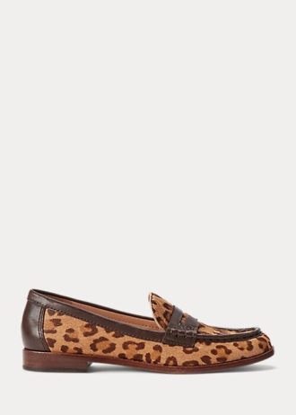 Kahverengi Kadın Ralph Lauren Wynnie Leopar Desenli Saçlı Buzağı Ayakkabıları Kahverengi Kadın Ralph Lauren Wynnie Leopar Desenli Saçlı Buzağı Ayakkabıları