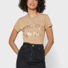 Kahverengi Kadın Ralph Lauren Yuvarlak Yaka Logolu Tişörtler Kahverengi Kadın Ralph Lauren Yuvarlak Yaka Logolu Tişörtler