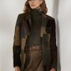 Kahverengi / Zeytin Kadın Ralph Lauren Hailey Patchwork Tweed Ceketler Kahverengi / Zeytin Kadın Ralph Lauren Hailey Patchwork Tweed Ceketler