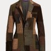 Kahverengi / Zeytin Kadın Ralph Lauren Hailey Patchwork Tweed Ceketler Kahverengi / Zeytin Kadın Ralph Lauren Hailey Patchwork Tweed Ceketler