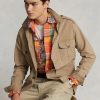 Khaki Erkek Ralph Lauren Dobby Utility Üst Gömlek Ceketler Khaki Erkek Ralph Lauren Dobby Utility Üst Gömlek Ceketler