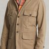Khaki Erkek Ralph Lauren Dobby Utility Üst Gömlek Ceketler Khaki Erkek Ralph Lauren Dobby Utility Üst Gömlek Ceketler
