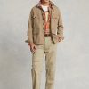 Khaki Erkek Ralph Lauren Dobby Utility Üst Gömlek Ceketler Khaki Erkek Ralph Lauren Dobby Utility Üst Gömlek Ceketler
