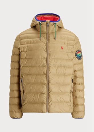 Khaki Erkek Ralph Lauren Katlanabilir Su Geçirmez Ceketler