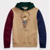 Khaki Erkek Ralph Lauren Polo Ayı Renk Bloklu Polar Kapüşonlu Üst Khaki Erkek Ralph Lauren Polo Ayı Renk Bloklu Polar Kapüşonlu Üst
