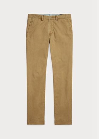 Khaki Erkek Ralph Lauren Streç Slim Fit Chino Pantolon