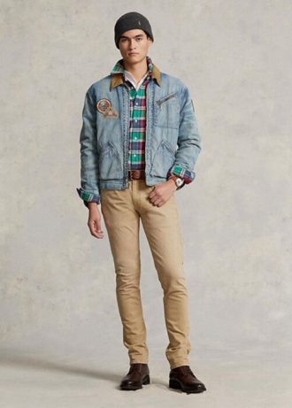 Khaki Erkek Ralph Lauren Sullivan Slim Stretch Kot Pantolon