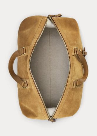 Khaki Erkek Ralph Lauren Welington Dana Süet Spor Çantaları