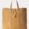 Khaki Erkek Ralph Lauren Welington Dana Süet Tote Çantalar