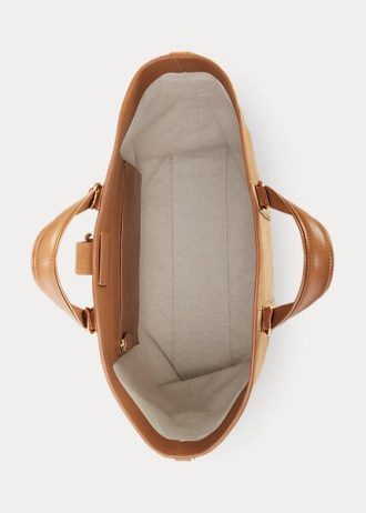 Khaki Erkek Ralph Lauren Welington Dana Süet Tote Çantalar