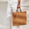 Khaki Erkek Ralph Lauren Welington Dana Süet Tote Çantalar