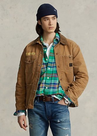 Khaki Erkek Ralph Lauren Yün Astarlı Saha Ceketleri