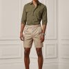 Khaki Erkek Ralph Lauren Özel Dikim Esnek Chino Şort Khaki Erkek Ralph Lauren Özel Dikim Esnek Chino Şort