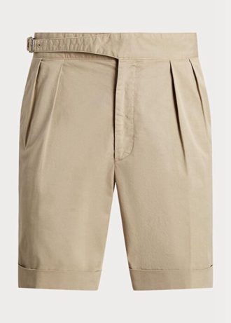 Khaki Erkek Ralph Lauren Özel Dikim Esnek Chino Şort