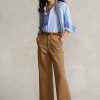 Khaki Kadın Ralph Lauren Chino Geniş Paça Pantolon