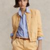 Khaki Kadın Ralph Lauren Keten Rüzgarlık Khaki Kadın Ralph Lauren Keten Rüzgarlık