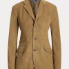 Khaki Kadın Ralph Lauren Kuzu Derisi Süet Hacking Blazer’lar Khaki Kadın Ralph Lauren Kuzu Derisi Süet Hacking Blazer’lar