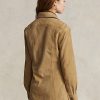 Khaki Kadın Ralph Lauren Kuzu Derisi Süet Surplus Gömlekler Khaki Kadın Ralph Lauren Kuzu Derisi Süet Surplus Gömlekler