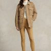 Khaki Kadın Ralph Lauren Kuzu Derisi Süet Tayt Khaki Kadın Ralph Lauren Kuzu Derisi Süet Tayt