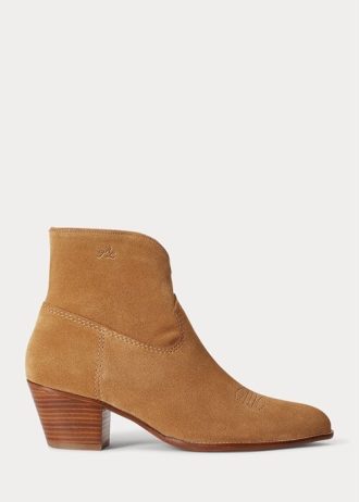 Khaki Kadın Ralph Lauren Lucille Süet Botlar