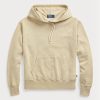 Khaki Kadın Ralph Lauren Pamuklu Polar Kapüşonlu Üst