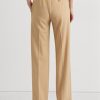 Khaki Kadın Ralph Lauren Pileli Yün Karışımlı Twill Pantolon Khaki Kadın Ralph Lauren Pileli Yün Karışımlı Twill Pantolon