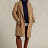 Khaki Kadın Ralph Lauren Su Geçirmez Kaz Tüyü Polo Montlar