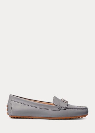 Koyu Gri Kadın Ralph Lauren Barnsbury Nappa Deri Sürücü Loafer’ları Koyu Gri Kadın Ralph Lauren Barnsbury Nappa Deri Sürücü Loafer’ları