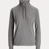 Koyu Gri Kadın Ralph Lauren Huni Yaka Jersey Sweatshirt Koyu Gri Kadın Ralph Lauren Huni Yaka Jersey Sweatshirt