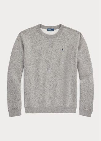 Koyu Gri Kadın Ralph Lauren Polar Yuvarlak Yaka Kazak Sweatshirt Koyu Gri Kadın Ralph Lauren Polar Yuvarlak Yaka Kazak Sweatshirt
