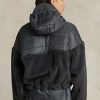 Koyu Gri Kadın Ralph Lauren Yüksek Tüylü ve Ripstop Hibrit Kazak Ceketler Koyu Gri Kadın Ralph Lauren Yüksek Tüylü ve Ripstop Hibrit Kazak Ceketler