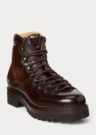 Koyu Kahverengi Erkek Ralph Lauren Darrow Dana Derisi Botlar Koyu Kahverengi Erkek Ralph Lauren Darrow Dana Derisi Botlar