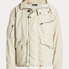 Krem Erkek Ralph Lauren Balıksırtı Kapüşonlu Ceketler Krem Erkek Ralph Lauren Balıksırtı Kapüşonlu Ceketler