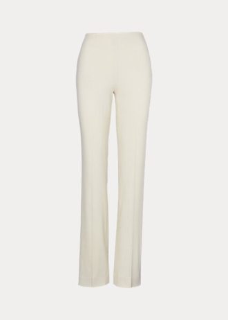 Krem Kadın Ralph Lauren Alandra Yün Krep Pantolon