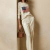 Krem Kadın Ralph Lauren Bayrak Kaşmir Yuvarlak Yaka Kazaklar Krem Kadın Ralph Lauren Bayrak Kaşmir Yuvarlak Yaka Kazaklar