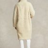 Krem Kadın Ralph Lauren Büyük Boy Çift Taraflı Shearling Montlar Krem Kadın Ralph Lauren Büyük Boy Çift Taraflı Shearling Montlar