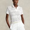 Krem Kadın Ralph Lauren Geometrik Dantel Polo Tişörtleri Krem Kadın Ralph Lauren Geometrik Dantel Polo Tişörtleri