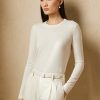 Krem Kadın Ralph Lauren Kaşmir Yuvarlak Yaka Kazaklar Krem Kadın Ralph Lauren Kaşmir Yuvarlak Yaka Kazaklar