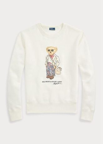 Krem Kadın Ralph Lauren Polo Ayı Polar Yuvarlak Yaka Sweatshirt Krem Kadın Ralph Lauren Polo Ayı Polar Yuvarlak Yaka Sweatshirt