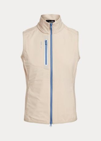 Krem Kadın Ralph Lauren Terry Kolsuz Tam Fermuarlı Yelek