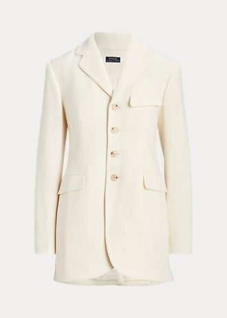 Krem Kadın Ralph Lauren Yün Karışımlı Balıksırtı Ceketler Krem Kadın Ralph Lauren Yün Karışımlı Balıksırtı Ceketler
