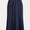 Krem / Lacivert Kadın Ralph Lauren Polka Noktalı Pileli Krep Etekler Krem / Lacivert Kadın Ralph Lauren Polka Noktalı Pileli Krep Etekler