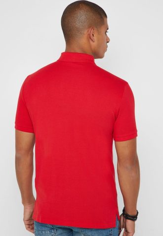 Kırmızı Erkek Ralph Lauren Basic Mesh Polo Tişörtleri