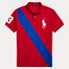 Kırmızı Erkek Ralph Lauren Big Pony File Polo Tişörtleri Kırmızı Erkek Ralph Lauren Big Pony File Polo Tişörtleri