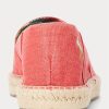 Kırmızı Erkek Ralph Lauren Cevio Yıkanmış Kanvas Espadril Kırmızı Erkek Ralph Lauren Cevio Yıkanmış Kanvas Espadril