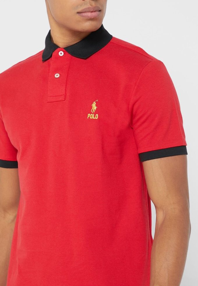 Kırmızı Erkek Ralph Lauren Essential Tişörtleri Kırmızı Erkek Ralph Lauren Essential Tişörtleri