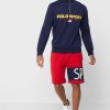 Kırmızı Erkek Ralph Lauren Logo Şort Kırmızı Erkek Ralph Lauren Logo Şort